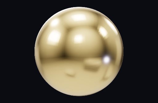 Gold, a PBR material